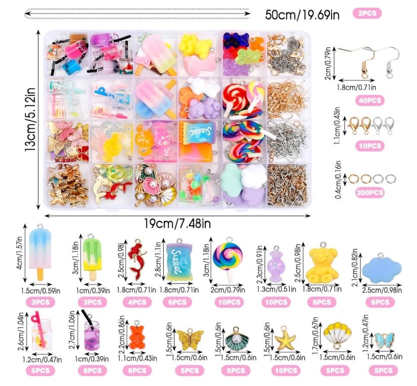 ✨ Biżubox - Zestaw do Tworzenia Biżuterii dla Dzieci i Młodzieży